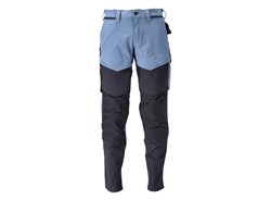 Hose mit Knietaschen, ULTIMATE STRETCH steinblau/schwarzblau